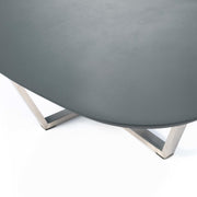 Table basse en mdf gris foncé et base en métal 140x80x32h cm