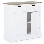 Buffet en MDF deux portes deux tiroirs Bianca DOROTEA 84x39,5x h85 cm
