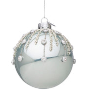 Sphère en verre ivoire Iris 8 cm