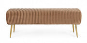 Banc 2 places Selena de couleur Bronze en velours