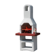 Barbecue en brique à charbon DALLAS 86x56x h187 cm