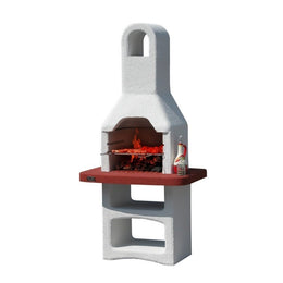 Barbecue en brique à charbon DALLAS 86x56x h187 cm