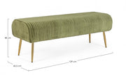 Banquette 2 places Selena couleur olive en velours