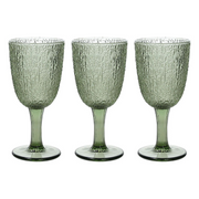 Réglez 3 verres verts en verre 250 cc.