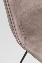 Chaise vintage Loft noir beige 56 x 54 x 76 cm