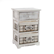 Meubles de châtaigniers de la châtaignier blancs avec paniers