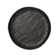 Assiette Plate Cm 26 Porcelaine Noire Noire