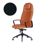 Fauteuil de bureau noir Capri