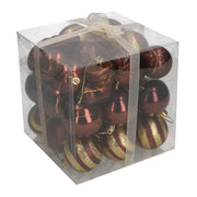 Sphère en plastique cuivre 30 pièces packcmø6