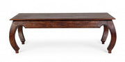 Table basse opium Jaipur en bois de style fusion cm 130x70