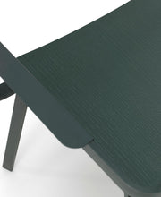 4x Sedia in legno laccato verde 61 cm x 51.5 cm H. 82 cm