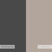 Écarpement avec porte anthracite, couleur légère moka 44x100x35 cm