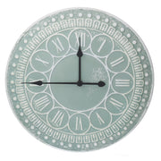 Horloge en métal vert cmø59x3