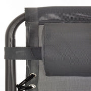 Chaise longue Martin grise pour l'extérieur