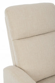 Fauteuil relax manuel tissu beige Iris