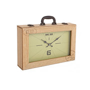 Horloge de table en bois 36 x 25 cm