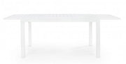 Table extensible 140-210x77 blanc en aluminium
