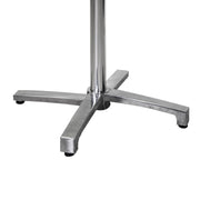 Base de table pliante en aluminium gris 52x52h72 cm