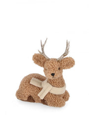 Statuette de renne assis en miel 22x27H