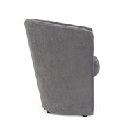 Fauteuil en bois et tissu Anthracite BELIZE 64,5x63x h76 cm