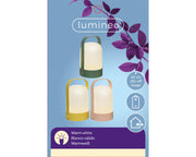 Lanterne LED ronde en plastique externe 3 couleurs assorties D15x21h cm