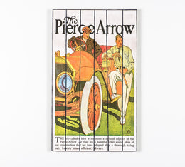 Impression sur bois avec toile multicolore 60x100 cm