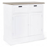 Buffet en MDF deux portes deux tiroirs Bianca DOROTEA 84x39,5x h85 cm