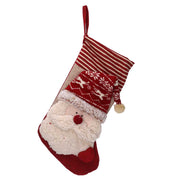 Chaussette en tissu Père Noël cm46x25x2