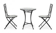 Promo set table Positano avec chaises en fer