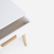 Console blanche ORDINAIRE 2 tiroirs 79h cm