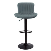 Tabouret réglable gris avec pied noir