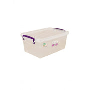 Récipient en plastique transparent polyvalent de 15 litres