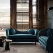 Canapé 2 places effet velours Candis Deep