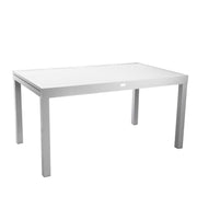 Table blanche extensible en aluminium Sullivan