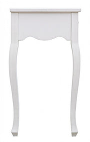 Meuble console 2 tiroirs en bois blanc Blanc 80 x 40 x 75 cm