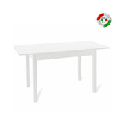 Table à manger extensible en frêne blanc en bois mélaminé cm 85x140 - 180