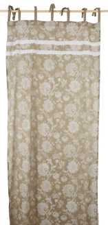 Rideau damassé avec dentelle ri-0361 cm. 105 x 280