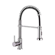 Robinet de cuisine avec douchette extractible à ressort chromé L 35 x P 9 x H 54 cm