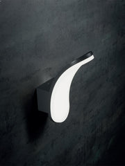 Applique en aluminium moulé sous pression avec diffuseur en résine opaline - 15W, 2300 lumens, 1050 lumens, 4000°K graphite