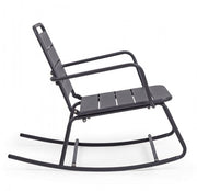 Rocking chair anthracite bizzotto lillian