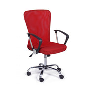 Chaise de bureau BRISBANE rouge réglable en hauteur