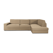 Housse de canapé d'angle droite Jaz beige 350-500
