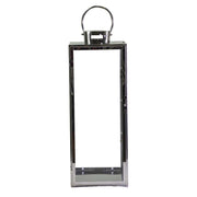 Lanterne carrée en métal argenté 1-3 cm29x28,5h85