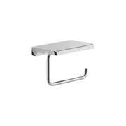 Porte-rouleau avec couvercle chromé