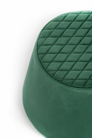 Pouf en velours de métal vert cm 46,5 x 46,5 xh 33