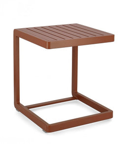 2x Table Basse Konnor 40X40 Terre Cuite