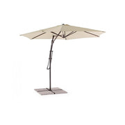 Parapluie du jardin avec diamètre du bras 300x H253 cm Sorrento Anthracite / Natural