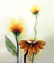 Panneau décoratif finition bois jaune 60x120x4 cm