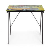 Bureau Young California plateau verre 113x58 cm