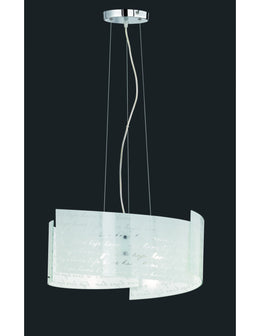 Suspension Signa 3 Verres Blanc 3xE27 Ø50 cm Trio Lighting